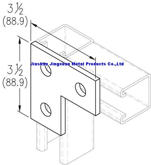 3 hole corner plate