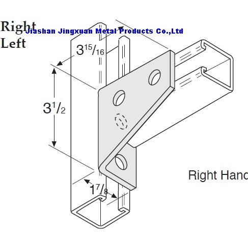 4 Hole Cornenr Gusset Strut Fitting