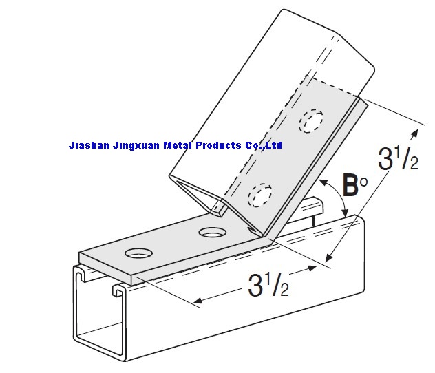 4 孔45度连接