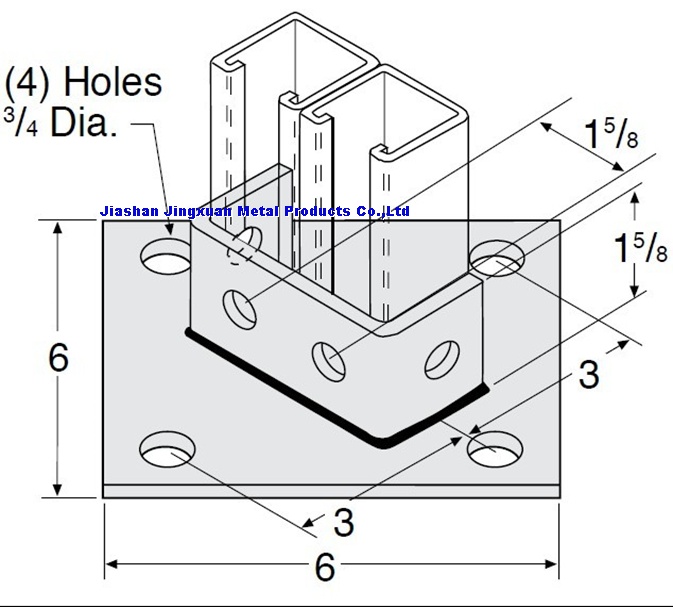 Post Base Double Strut