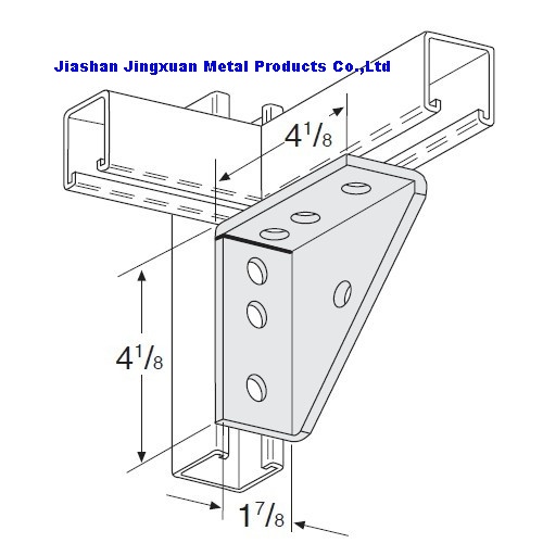 Universal Welded Shelf Bracket Strut Fitting